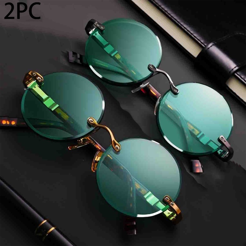Sunglasses Uv400 - Fashion Classic Rimless Sunglasses Women Men