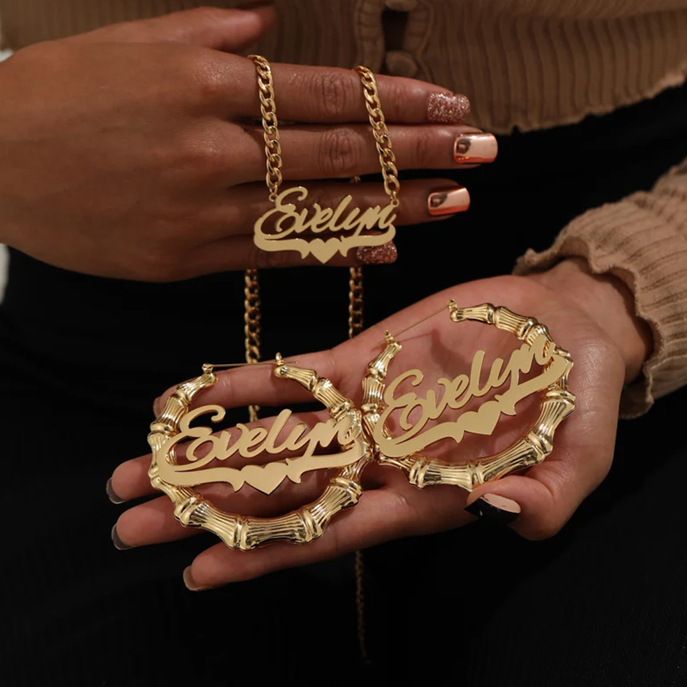 Custom Name Jewelry Set Stainl - огляд і ціна Luxury Gift Set