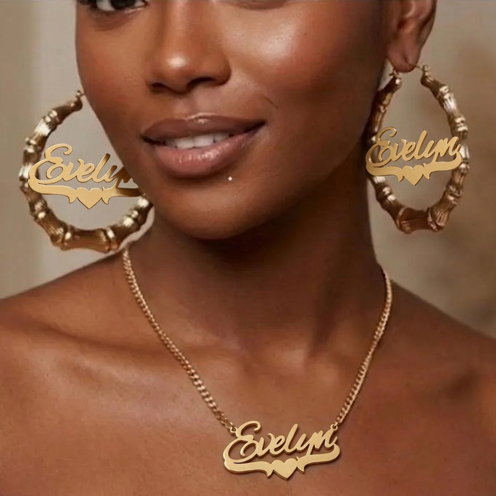 Custom Name Jewelry Set Stainl - огляд і ціна Luxury Gift Set