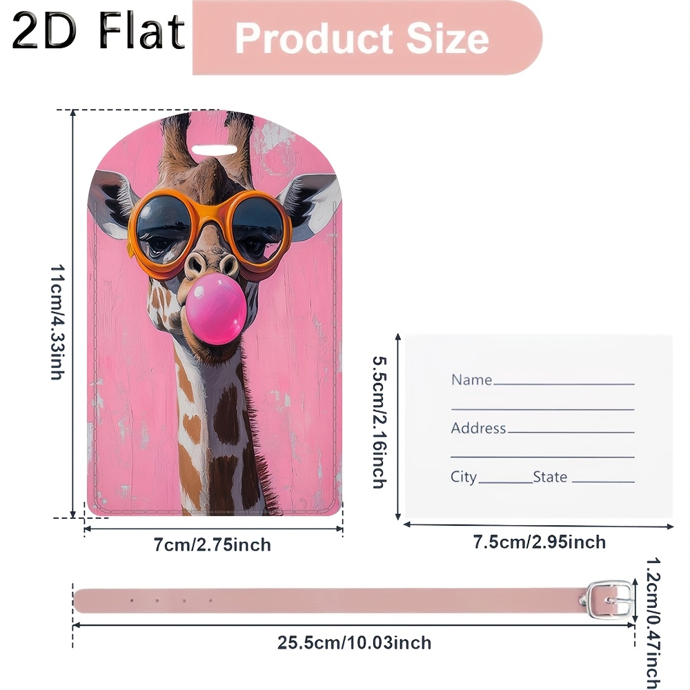 Cute Giraffe Luggage Tag Trave - огляд і ціна Travel Luggage Set