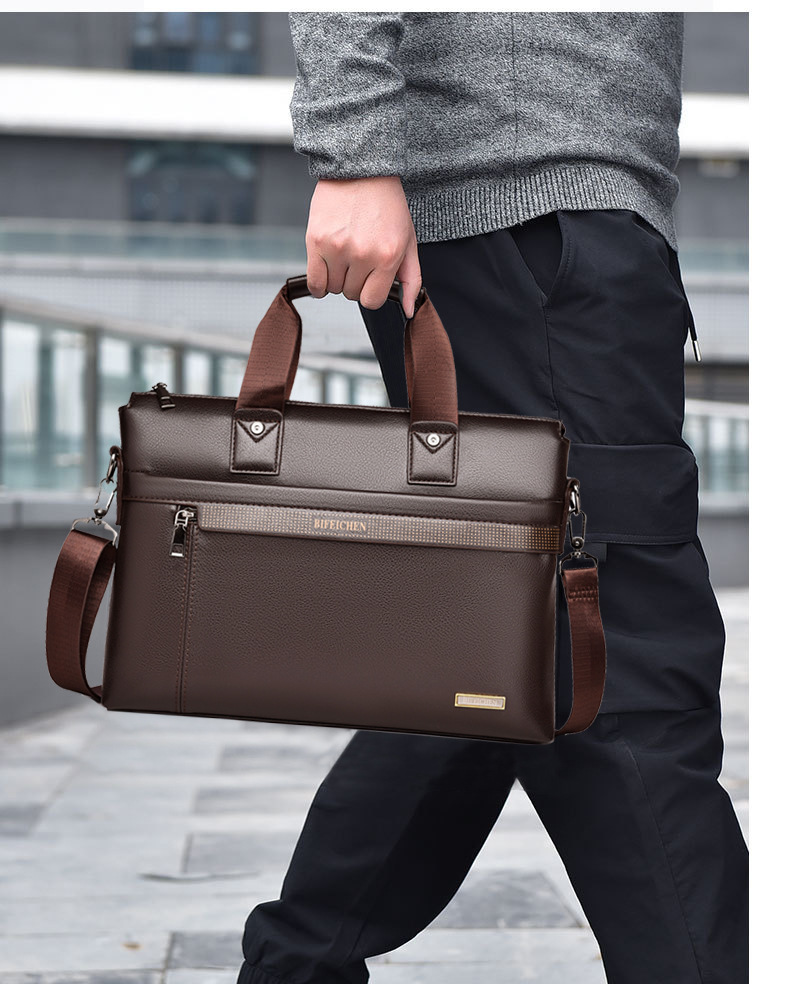 2026 New Luxury Brand Man Hand - огляд і ціна Leather Briefcase