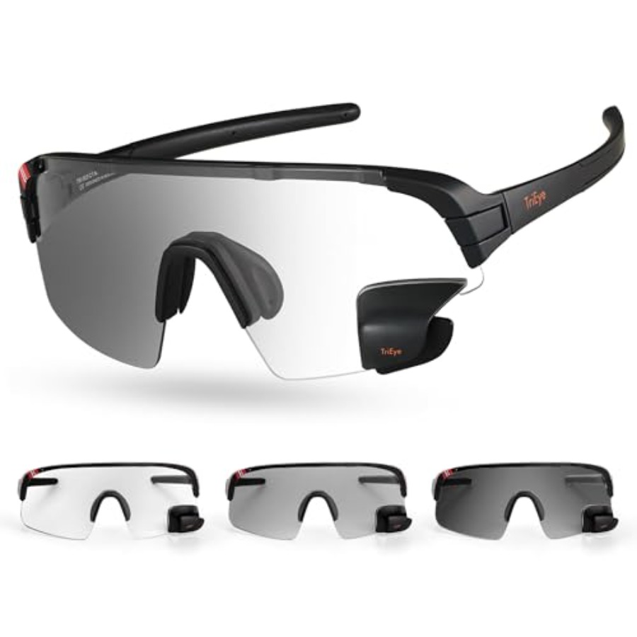 TriEye Cycling Glasses with Re - огляд і ціна Sunglasses Uv400