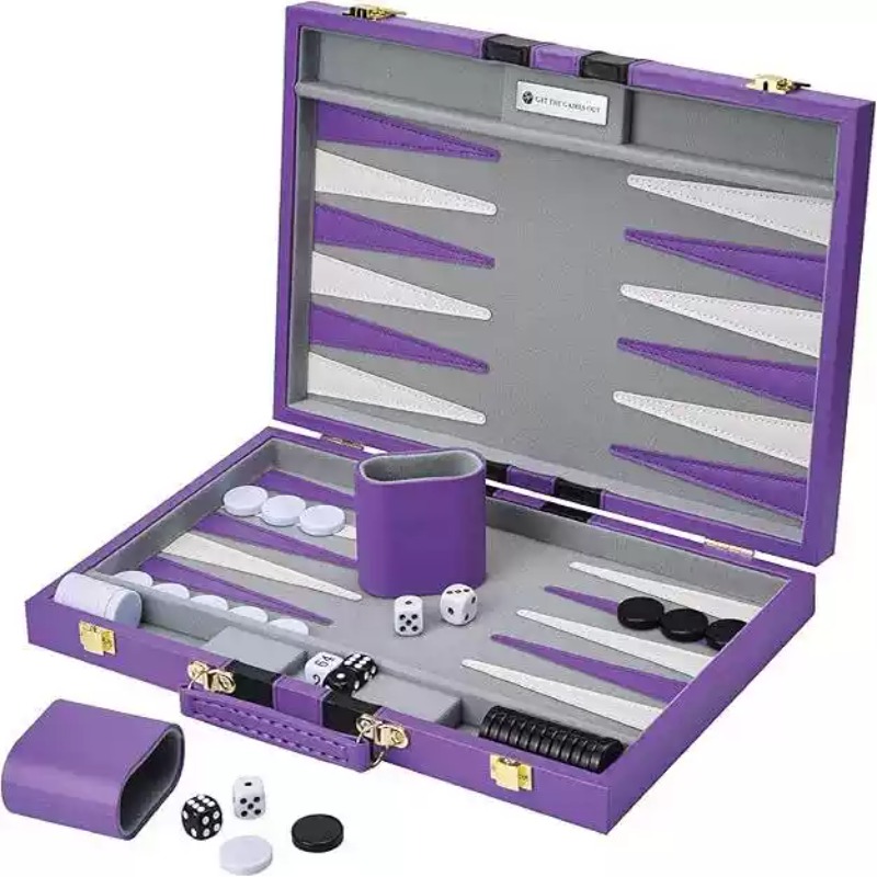 11 Inch PU Leather Chess Set B - огляд і ціна Luxury Gift Set