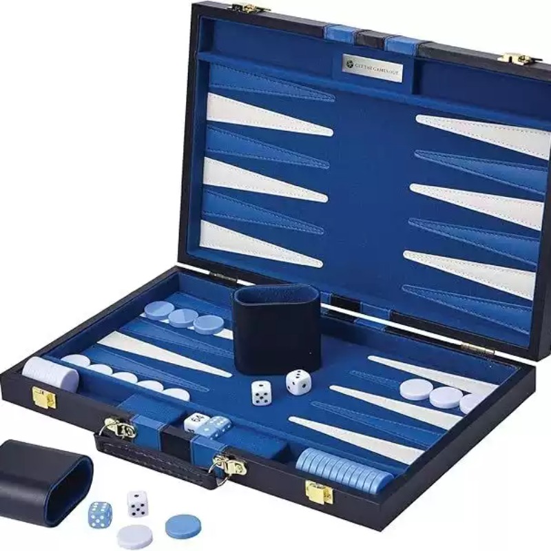 11 Inch PU Leather Chess Set B - огляд і ціна Luxury Gift Set