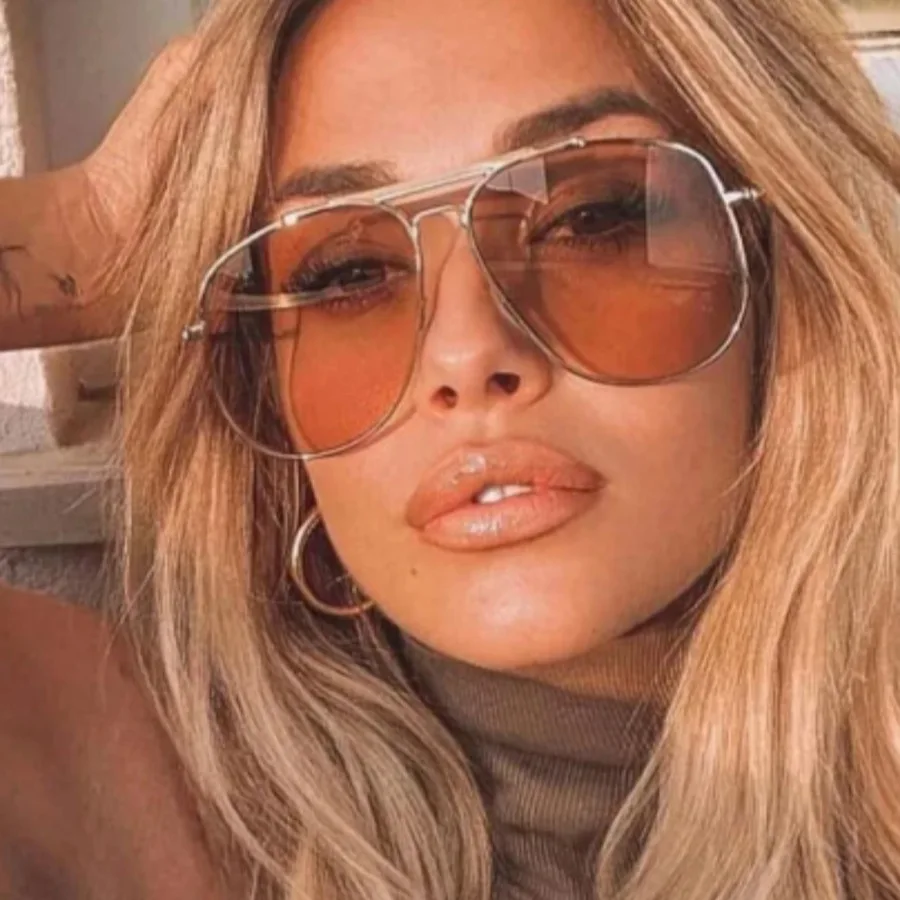 Retro Metal Double Bridge Pilo - огляд і ціна Designer Sunglasses
