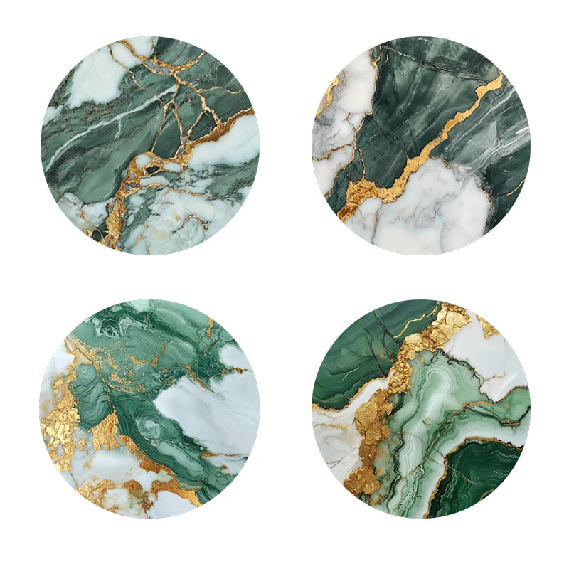 4 Pieces of Marble Pattern Pri - огляд і ціна Marble Coaster Set