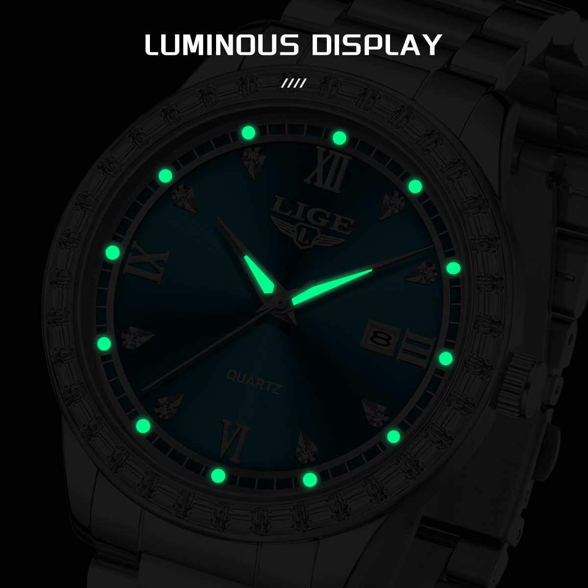 LIGE Luxury Fashion Quartz Wat - огляд і ціна Luxury Watch Men