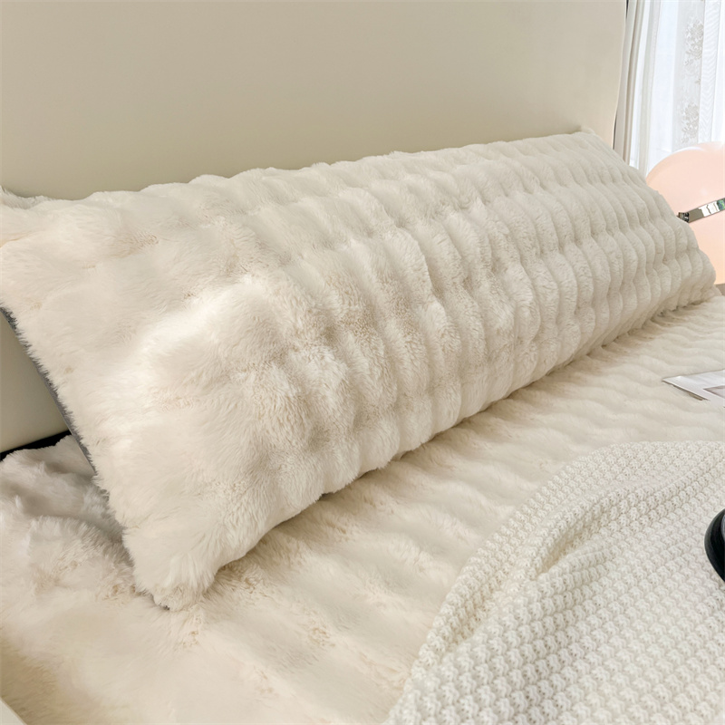 1pc solid-color plush pillow l - огляд і ціна Silk Pillowcase