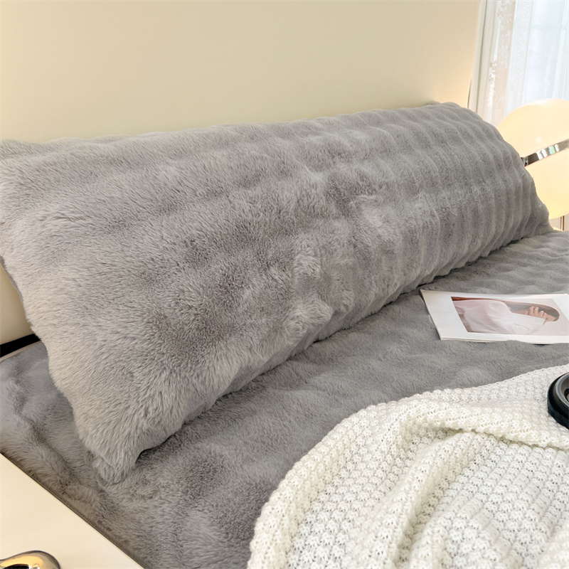 1pc solid-color plush pillow l - огляд і ціна Silk Pillowcase